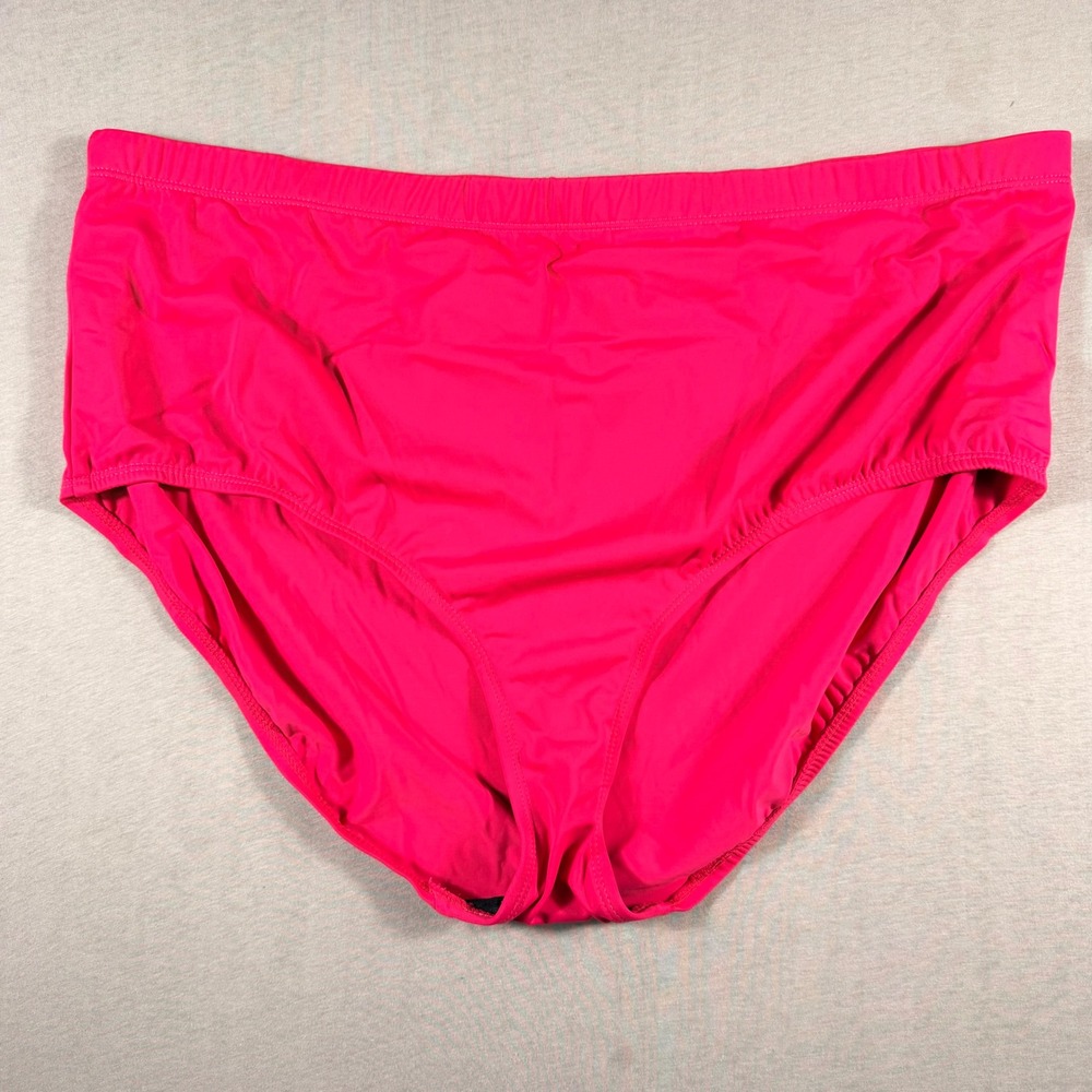 Shore Club Swimsuits For All Pink High Waist Bikini Bottom Plus Size 24 132024